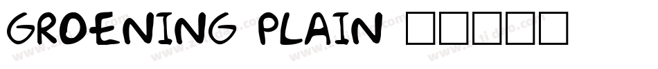 Groening Plain字体转换